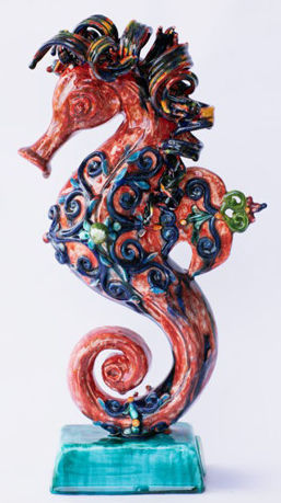 Picture of seahorse red